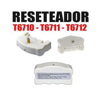 RESETEADOR DE CHIP T6710 T6711 T6712 CAJA DE MANTENIMIENTO EPSON WF3621 WF4011 WF4521 WF4600 WF5190 WF5690 WF5110 WF5621 WFM4600 WF M5190 WF7610 7620 7720 7110 7210
