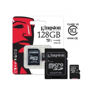MEMORIA MICRO SD KINGSTONG 128GB  CLASE10 ORIGINAL
