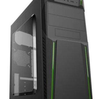CASE DE CPU GAMER C/ TAPA LATERAL TRANSPARENTE SIN FUENTE