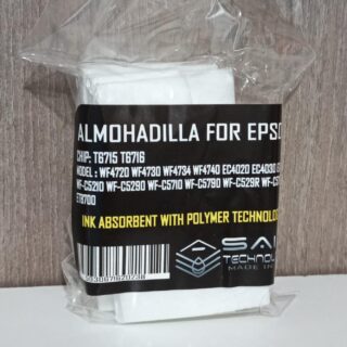 ALMOHADILLA EPSON CHIP T6715 T6716 WF4720 WF4730 WF4734 WF4740 EC4020 EC4030 EC4040 WF-C5210 WF-C5290 WF-C5710 WF-C5790 WF-C529R WF-C579R ET8700
