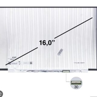 PANTALLA LAPTOP LED 16 30PINES ULTRASLIM SIN SOPORTES