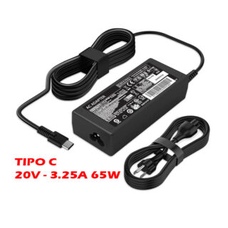 CARGADOR DE LAPTOP HP 20V - 3.25A 65W PUNTA USB TIPO C